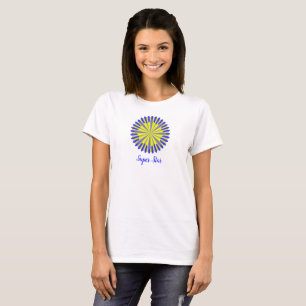 Camisa T com Design de estrela Dourada amarela em
