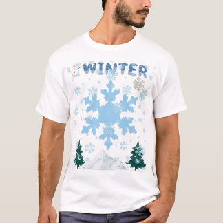 Camisa T com Design de inverno