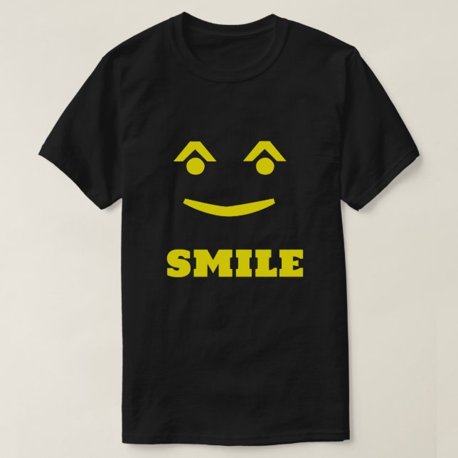 Camisa T com Emoji Smiley face (Frente do Design)