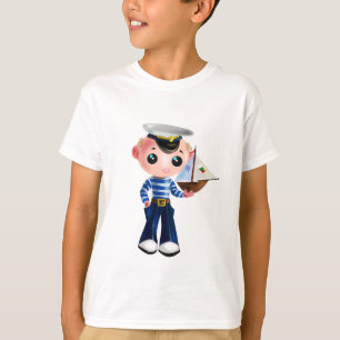 Camisa T com Pequeno Marinheiro - Pintura
