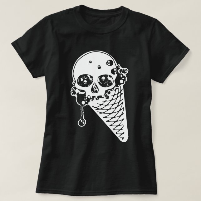 Camisa T Cone do Sorvete mau (Frente do Design)