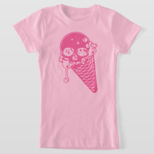 Camisa T Cone, Sorvete Rosa