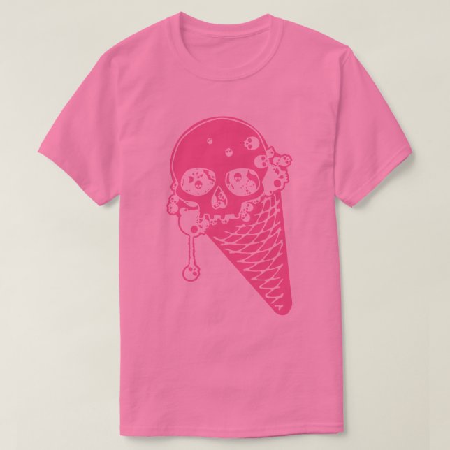 Camisa T Cone, Sorvete Rosa (Frente do Design)