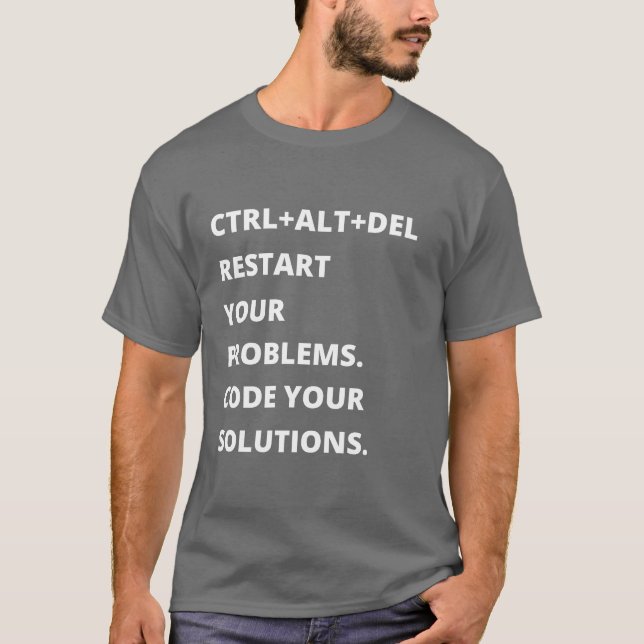 Camisa T CTRL+ALT+DEL (Frente)
