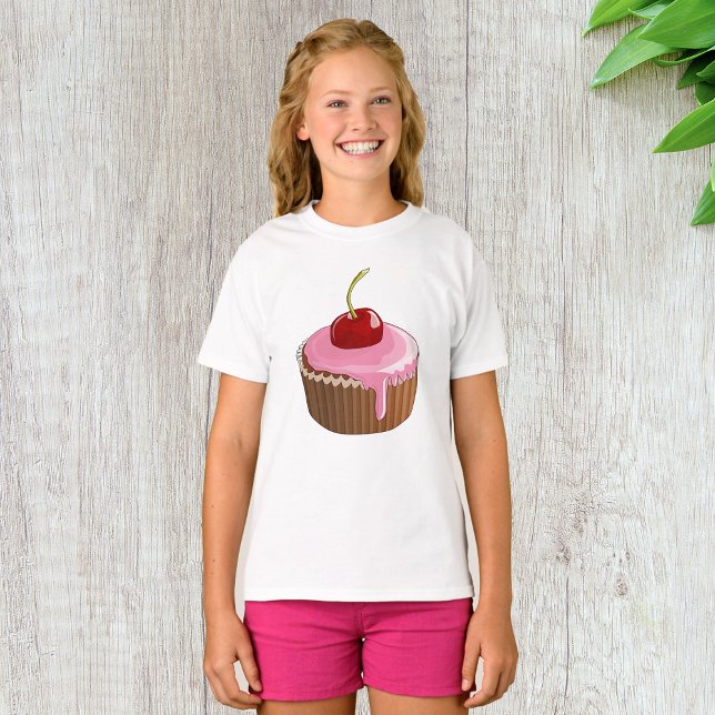 Camisa T-Cupcakes de Cherry (Criador carregado)
