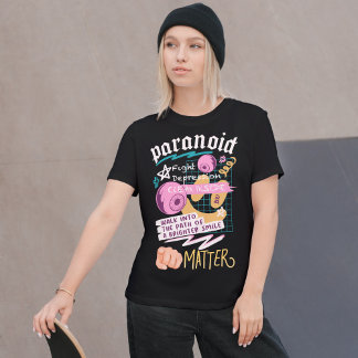 Camisa T da Depressão Paranoica de Luta