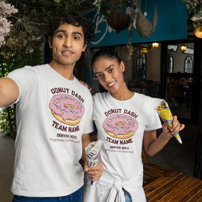 Camisa T da Equipe de Traços de Rosquinha Personal (Criador carregado)