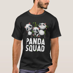 Camisa T da Família Panda de Panda Bonita