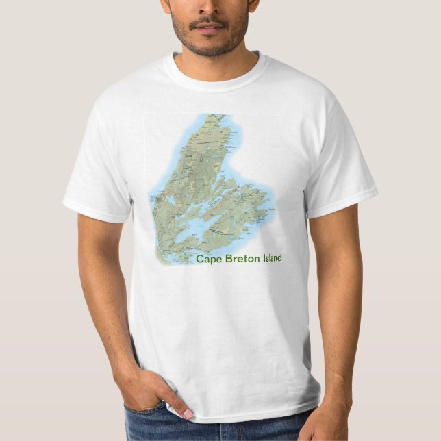 Camisa T da Ilha de Cape Breton com citação de Bel (Frente)