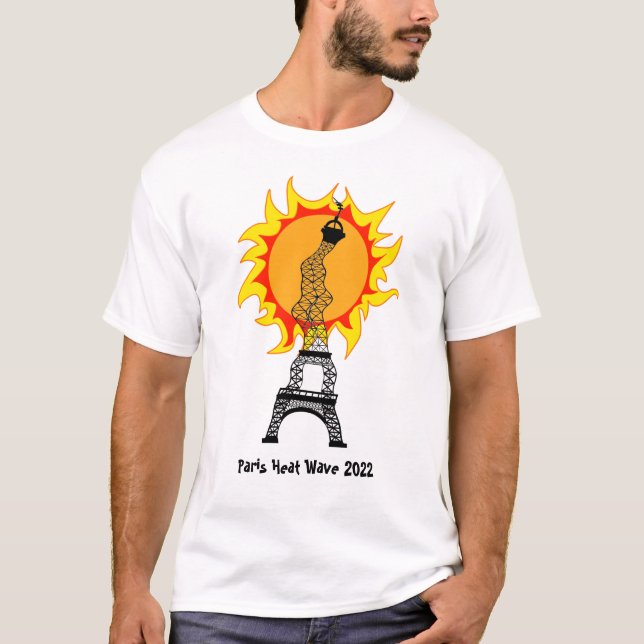 Camisa T da Onda de Calor em Paris 2022 (Frente)