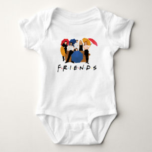 Camisa T da Silhueta de Caracteres AMIGOS™
