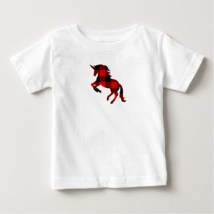 Camisa T da Xadrez do Unicorn Buffalo Check