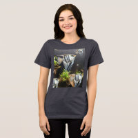 Camisa-T de Canvas de Bella de Peixes Tropicais