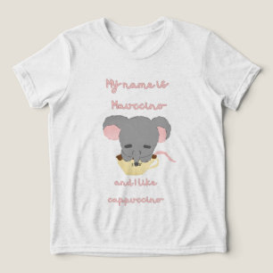 Camisa-T de Cappuccino de Cacau de Mouse