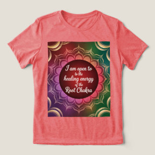 Camisa-T de cicatrização de Chakra raiz