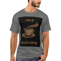 Camisa T de Cinzas de desenvolvedores Java
