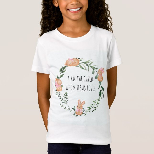 Camisa T de coelho bonito (Frente)