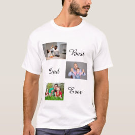 Camisa T de Colagem de Fotografias do Melhor Dia d