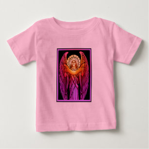 Camisa T de Criança de Anjo de Vidro Estreita