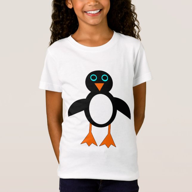 Camisa T De Crianças De Pinguim Cujo (Frente)