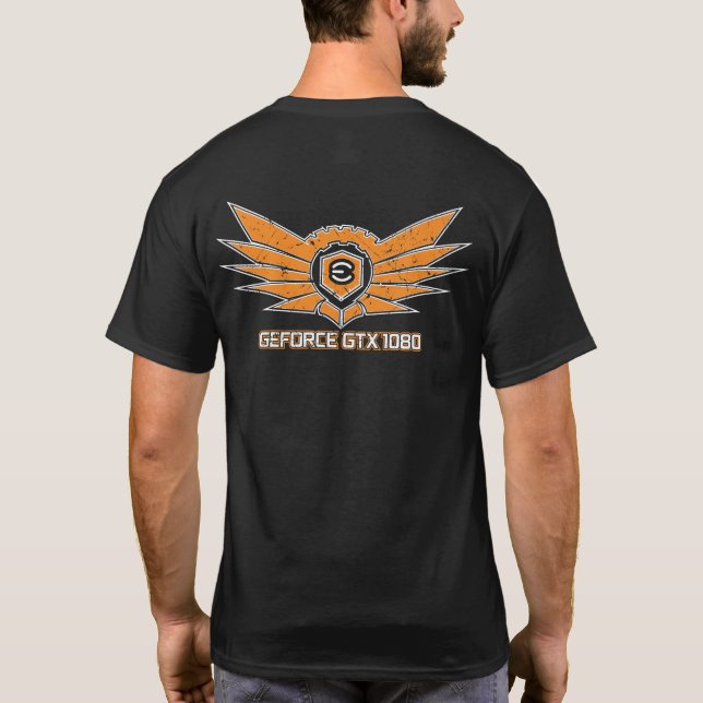 Camisa T De "Desempenho Alado" EVGA GTX 1080 Ti (Verso)