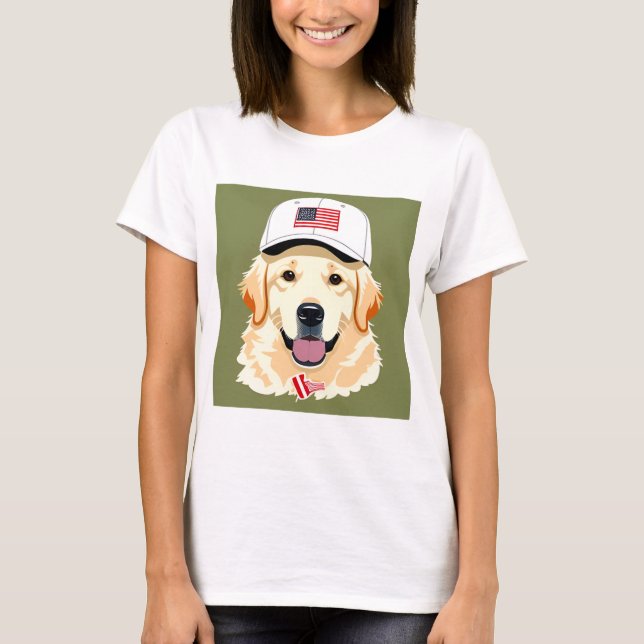 camisa T de design para cães fofos (Frente)