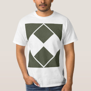 Camisa T de Dualidade Diamante Distorcida - Verde