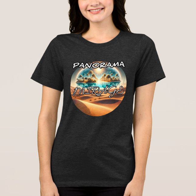 Camisa-T de dupla-blenda, Canvas, goma-laca (Frente)