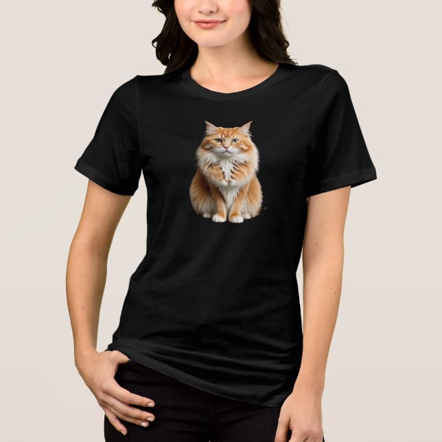 Camisa-T de dupla-blenda, Canvas, goma-laca (Frente)