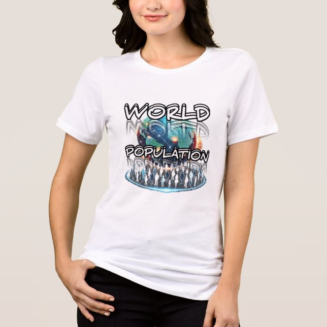 Camisa-T de dupla-blenda, Canvas, goma-laca (Frente)
