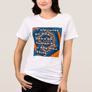 Camisa-T de dupla-blenda, Canvas, goma-laca