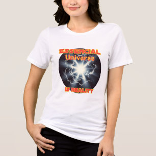 Camisa-T de dupla-blenda, Canvas, goma-laca