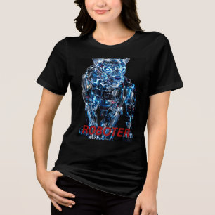 Camisa-T de dupla-blenda feminina Bella+Canvas - T
