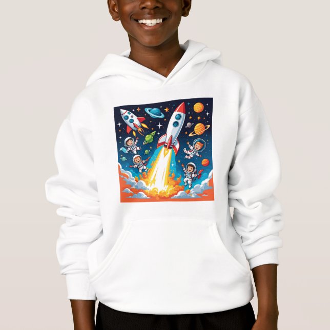 Camisa-T de Explosão de Aventura Espacial (Frente)