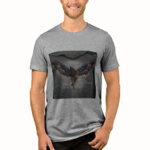 Camisa T de explosão de cor masculina