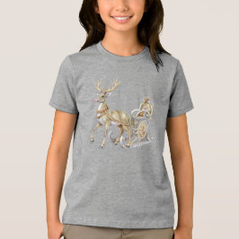 Camisa-T de férias de Reindeer Sleigh
