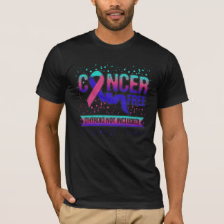 Camisa T de Fita de Suporte ao Cancer da Tiroide