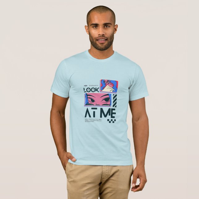 Camisa T de folga curta de Jersey Bella+Canvas (Frente Completa)