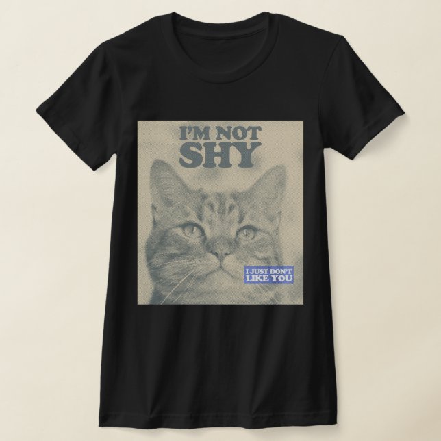 Camisa T de Gato Engraçado (Postura )