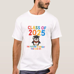 Camisa T De Graduação De Pinguim Cute 2025
