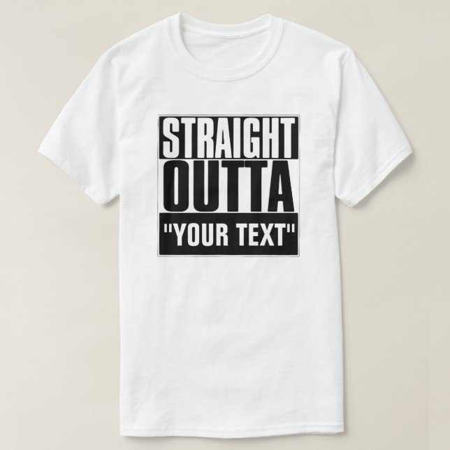 CAMISA T DE HETERO "SEU TEXTO" (Frente do Design)