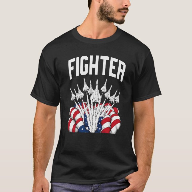 Camisa T de homem preto (Frente)