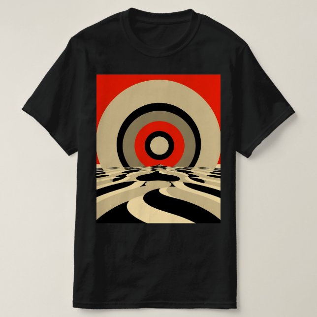 Camisa T de ilusão óptica retrorreflectora - Psich (Frente do Design)