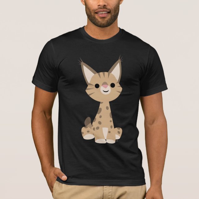 Camisa T de Lynx de Cartoon Bonito (Frente)