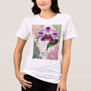Camisa-T de orquídea elegante