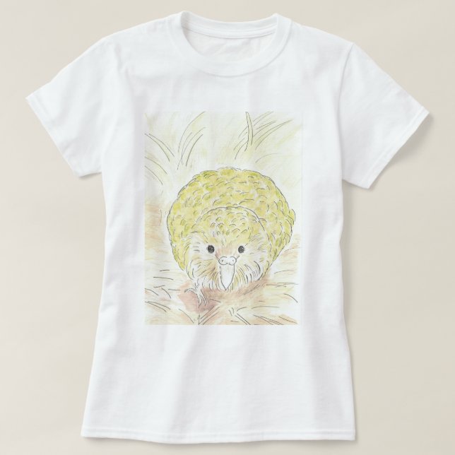 Camisa T de pássaro Kakapo da Nova Zelândia (Frente do Design)