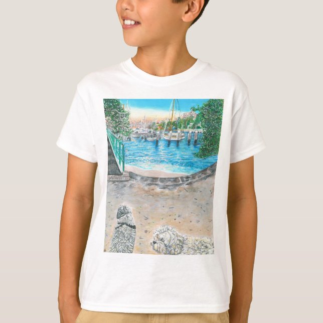 Camisa T de praia secreta (Frente)