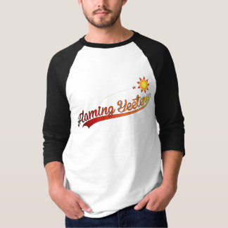 Camisa T de Raglan em Éteres Flamejantes