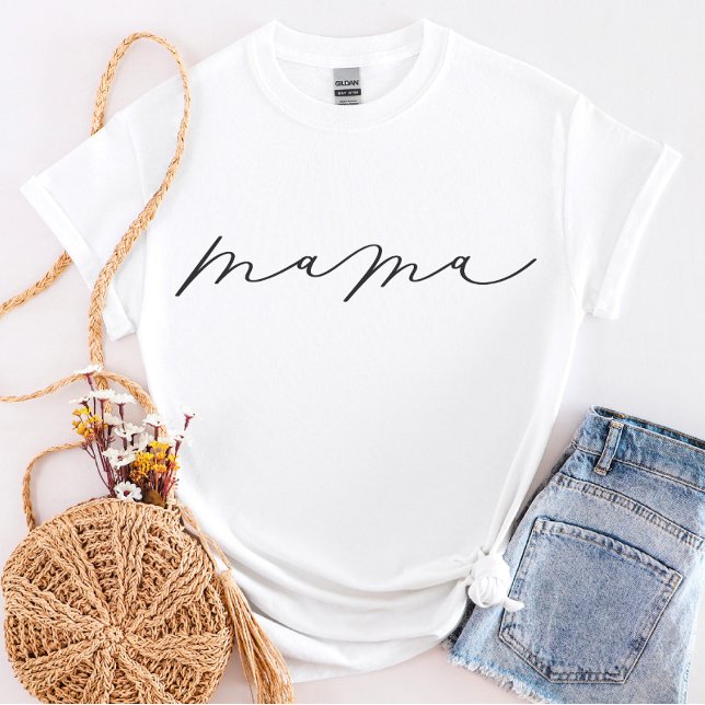 Camisa T de Script Mama Cute (Criador carregado)