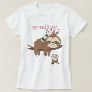 Camisa T de segunda-feira